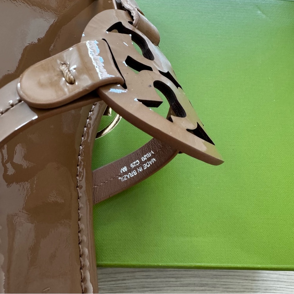 ☀️NEW☀️Tory Burch Miller Sandals Tan 8 - Picture 7 of 12
